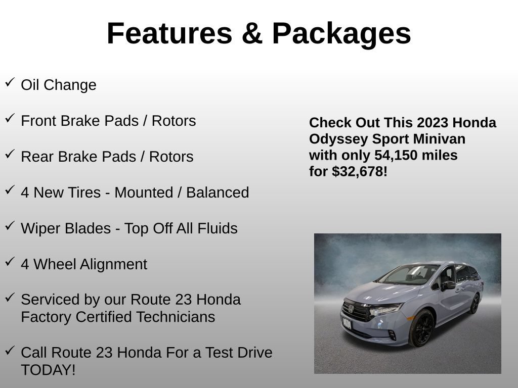 Certified 2023 Honda Odyssey Sport image 4