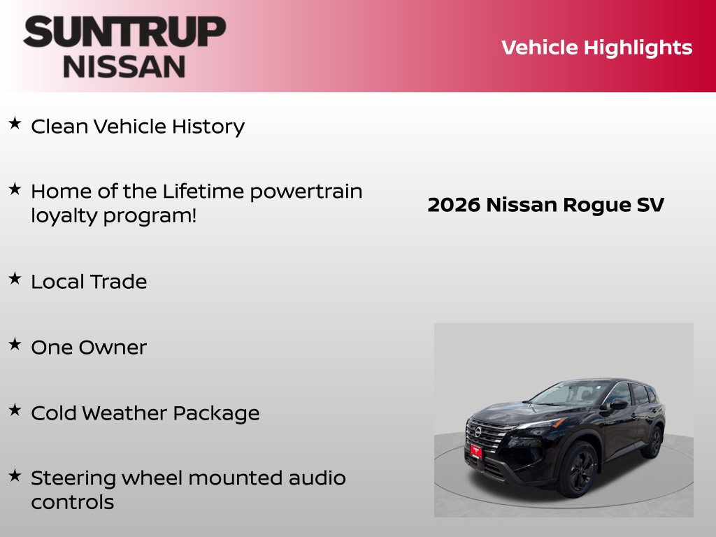 Certified 2026 Nissan Rogue SV w/ Cold Weather Package AWD/4WD image 8