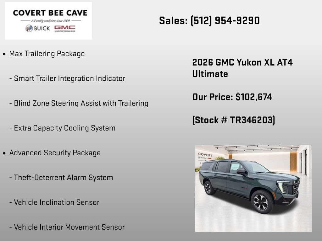 New 2026 GMC Yukon XL AT4 Ultimate AWD/4WD image 37