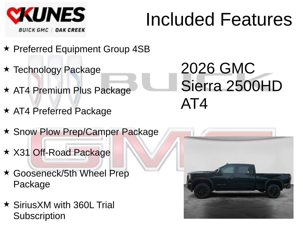 New 2026 GMC Sierra 2500 AT4 w/ AT4 Premium Plus Package AWD/4WD image 2
