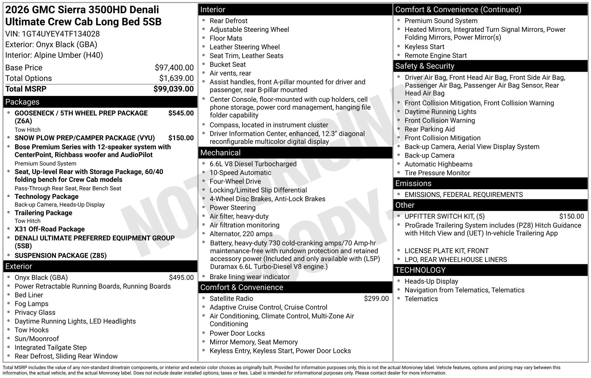 New 2026 GMC Sierra 3500 Denali Ultimate image 3