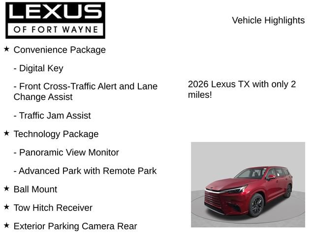 New 2026 Lexus TX 350 AWD w/ Technology Package image 7