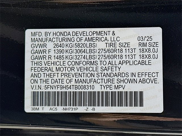 Certified 2026 Honda Passport TrailSport image 33
