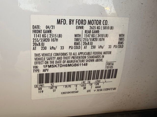 Used 2021 Ford Explorer XLT w/ Equipment Group 202A RWD image 34