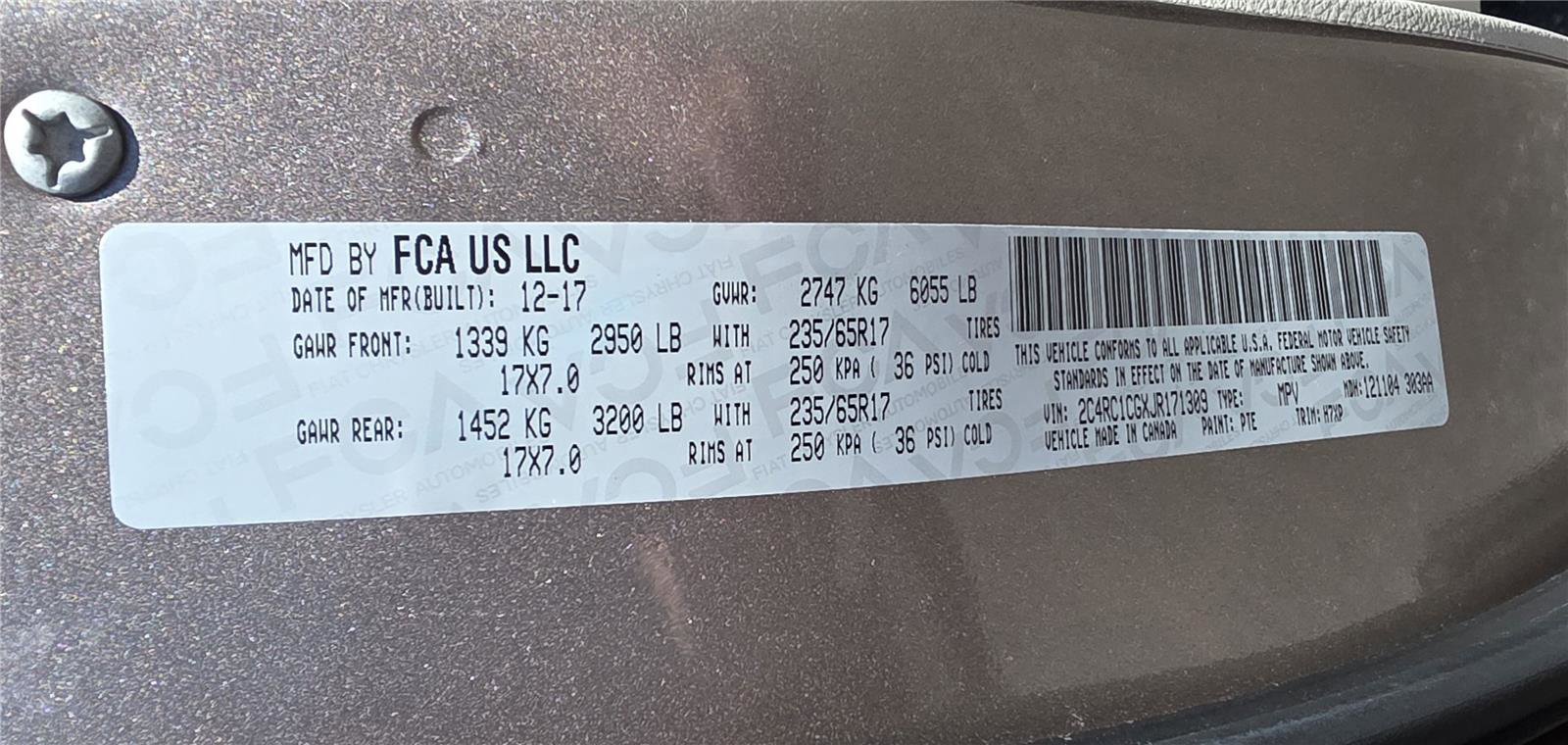 Used 2018 Chrysler Pacifica LX w/ Tire & Wheel Group FWD image 22