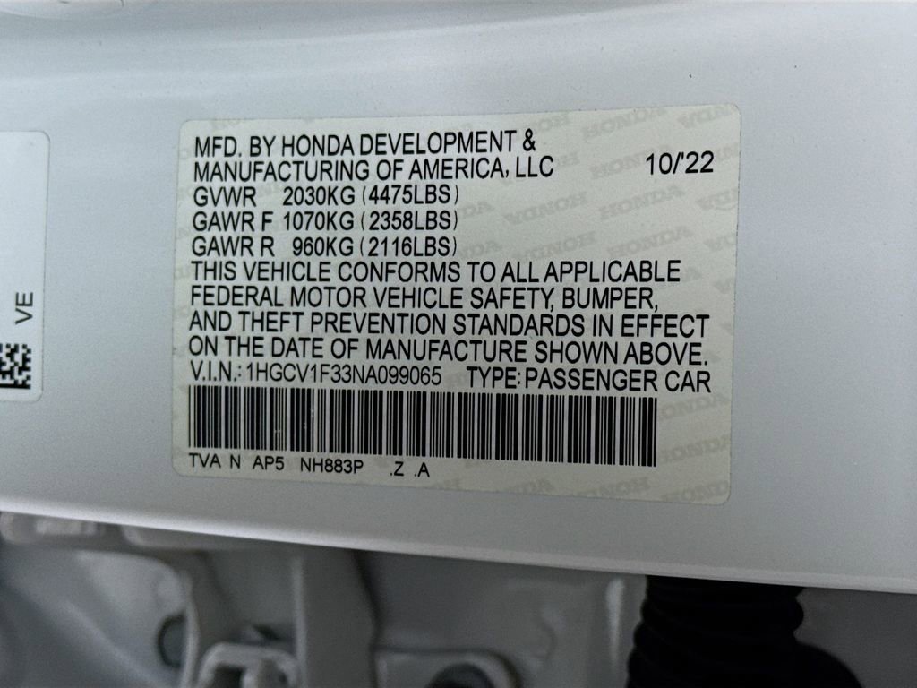 Used 2022 Honda Accord Sport image 33