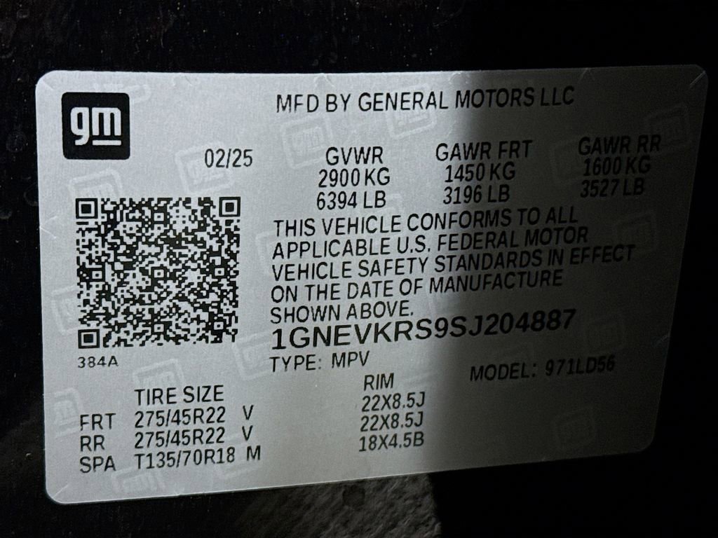 Certified 2025 Chevrolet Traverse High Country w/ LPO, Floor Liner Package image 33