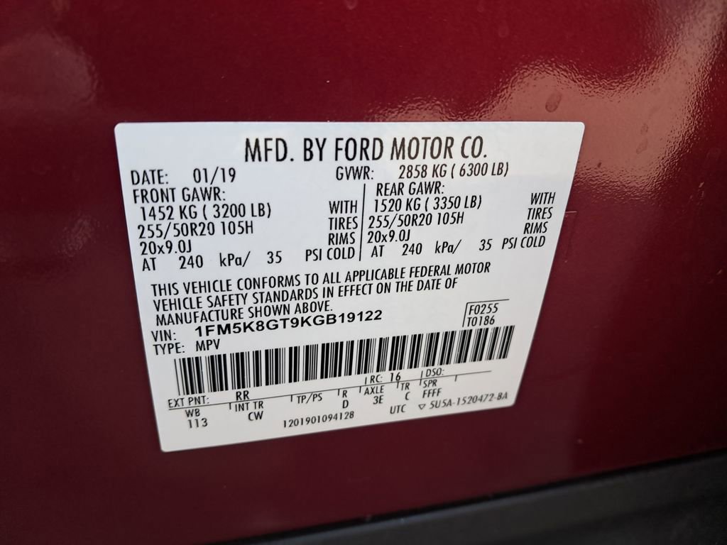 Used 2019 Ford Explorer Sport w/ Equipment Group 401A image 40