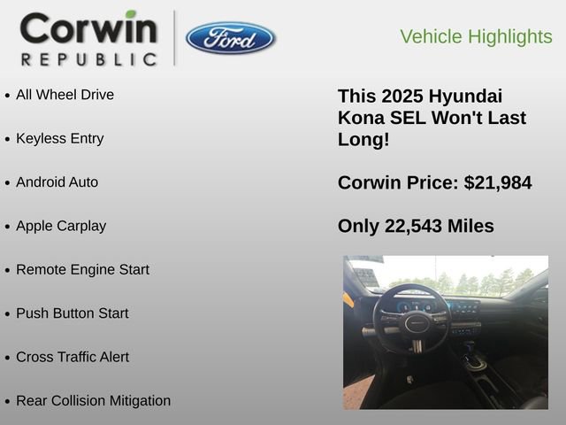 Used 2025 Hyundai Kona SEL image 6