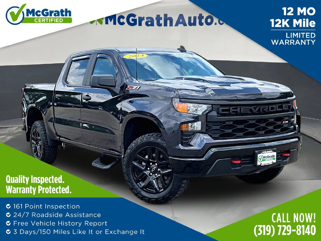 Used 2024 Chevrolet Silverado 1500 Custom Trail Boss AWD/4WD image 1