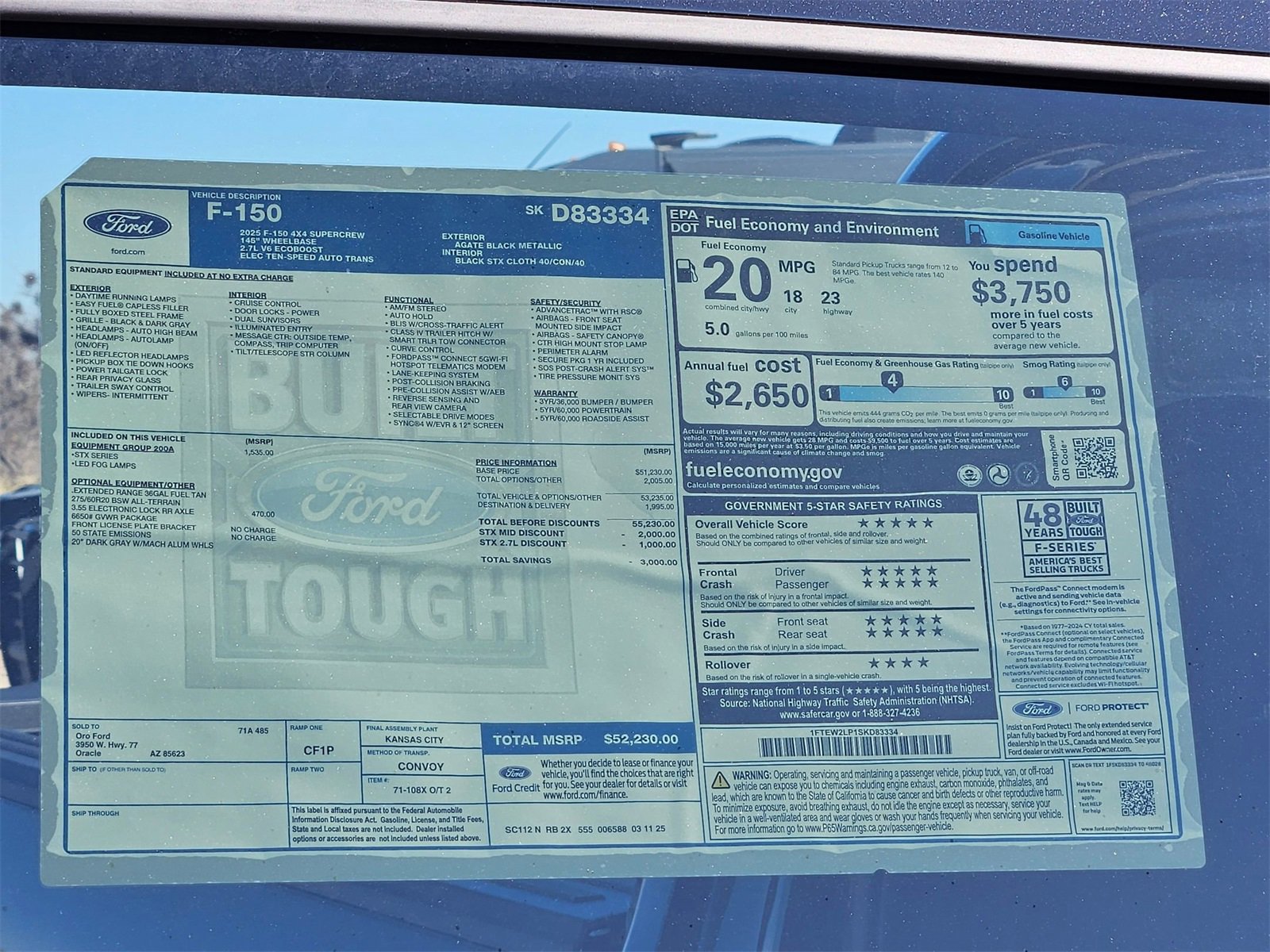 New 2025 Ford F150 STX w/ Equipment Group 200A image 24