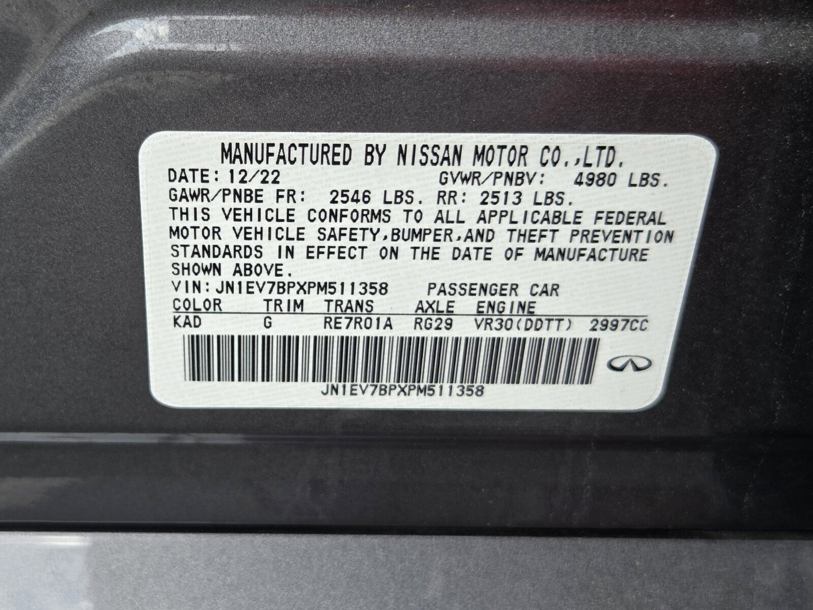 Used 2023 INFINITI Q50 Luxe w/ Cargo Package image 34