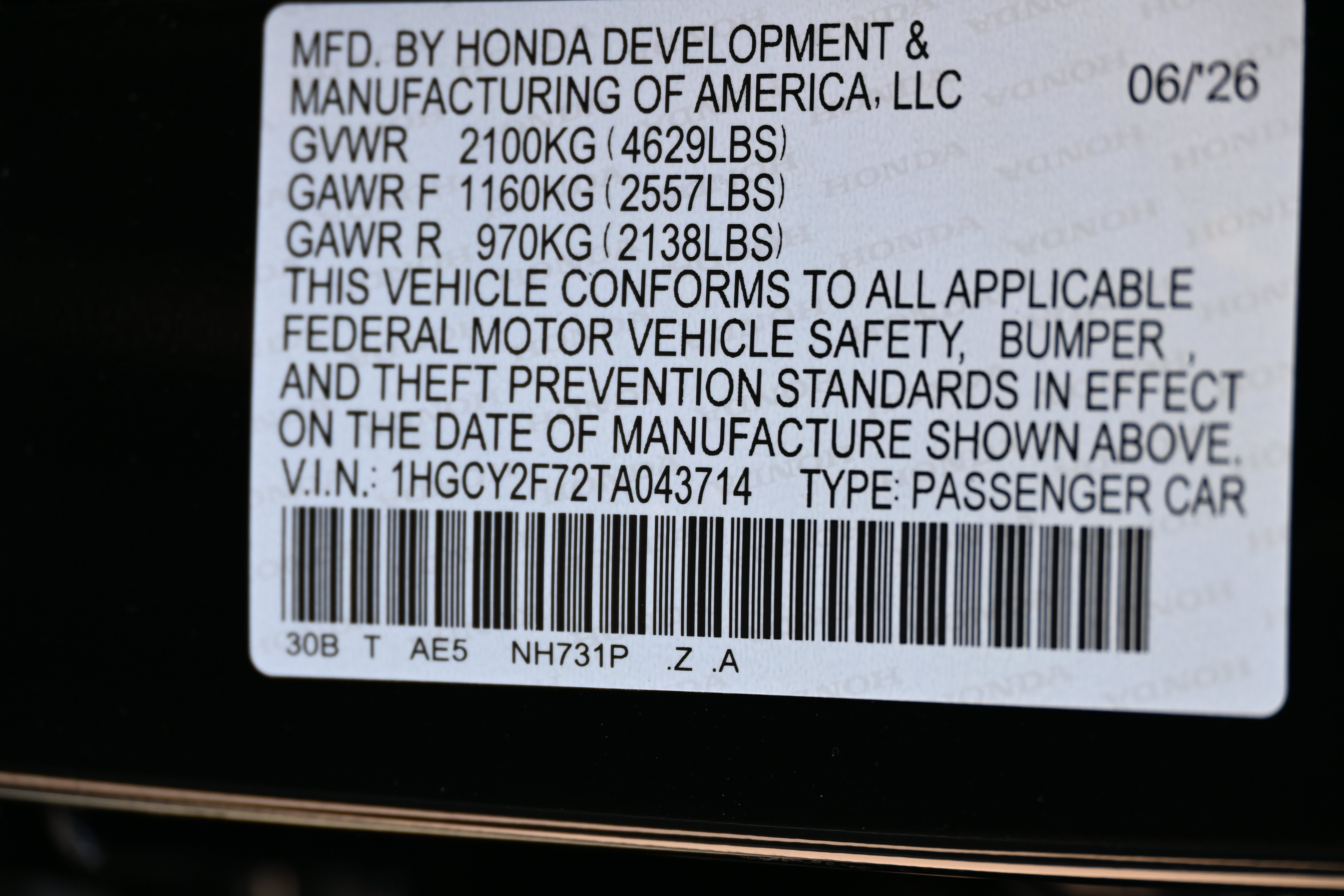 New 2026 Honda Accord Sport image 19