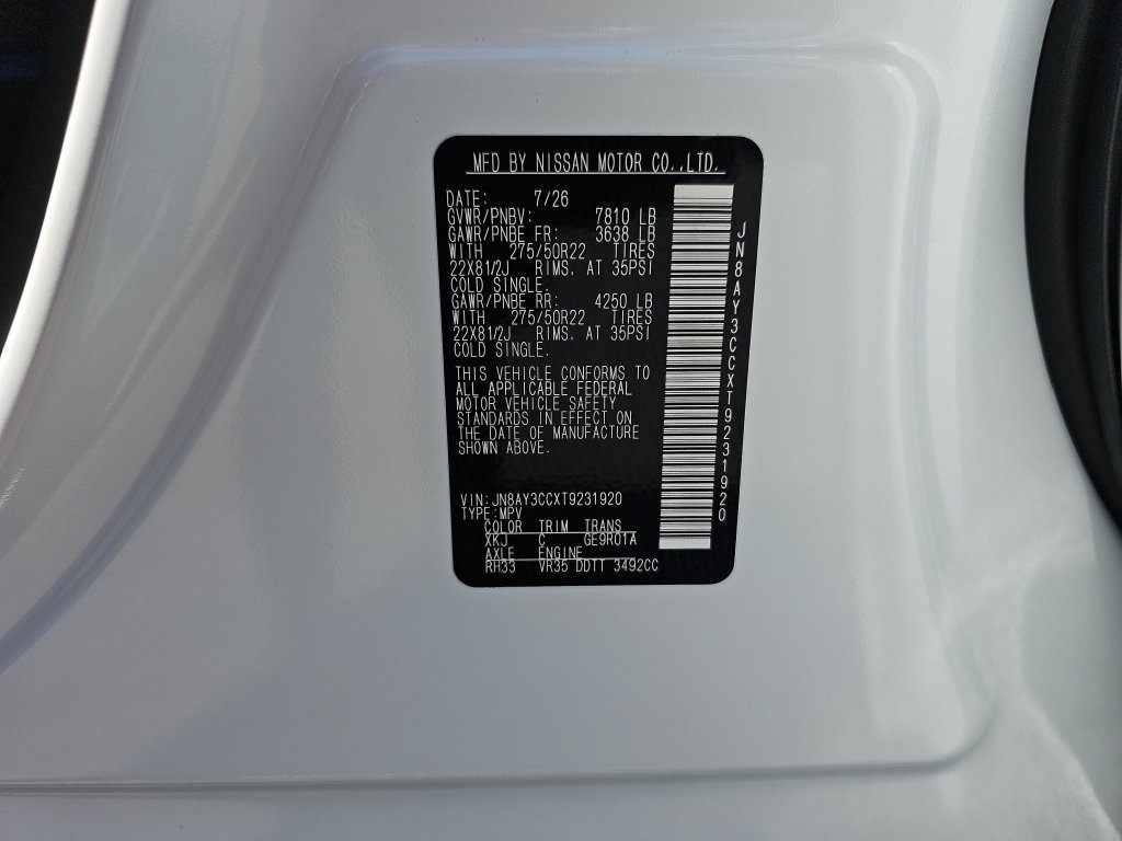 New 2026 Nissan Armada Platinum Reserve AWD/4WD image 33