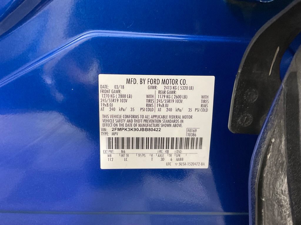 Used 2018 Ford Edge Titanium w/ Ford Safe & Smart Package FWD image 27