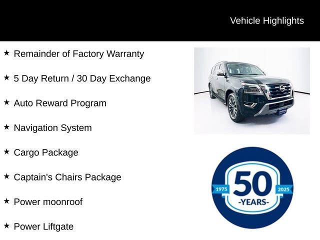 Used 2024 Nissan Armada Platinum w/ Captain's Chairs Package AWD/4WD image 7