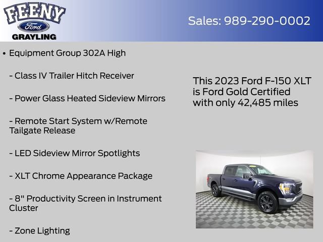 Certified 2023 Ford F150 XLT w/ Equipment Group 302A High AWD/4WD image 14