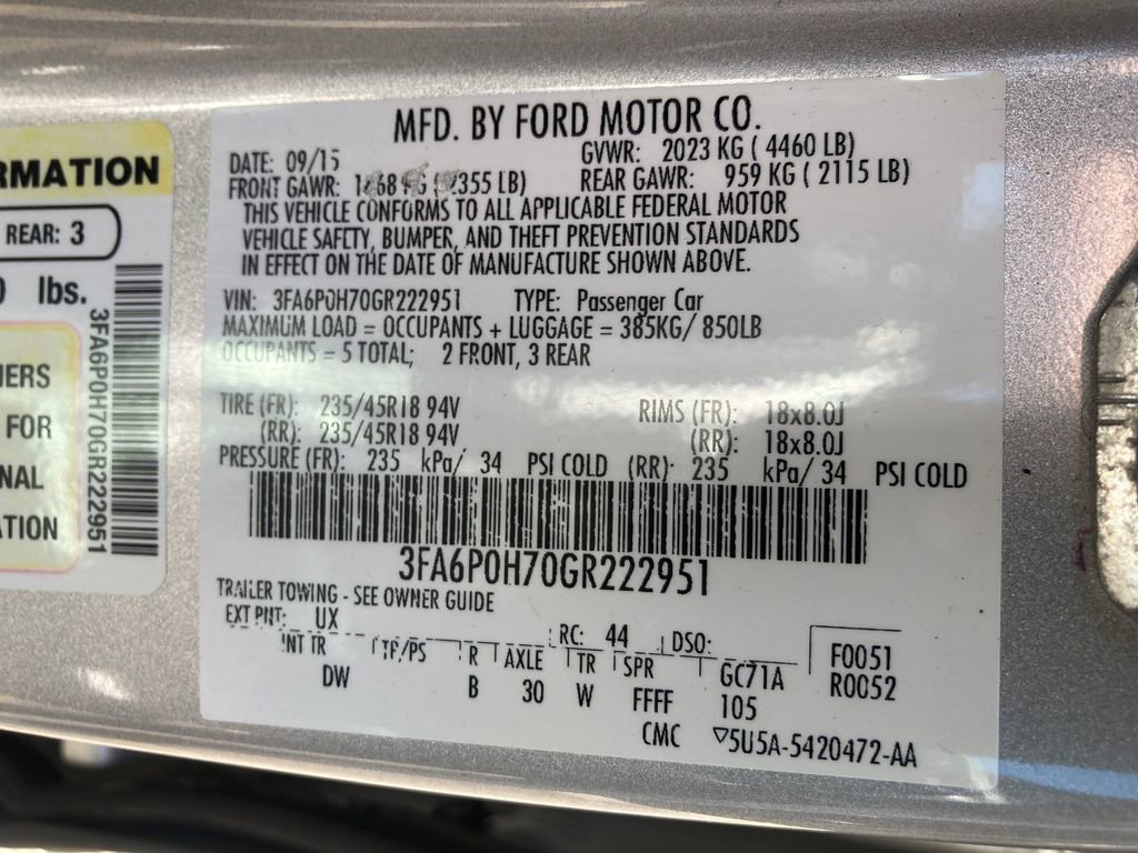 Used 2016 Ford Fusion SE image 34