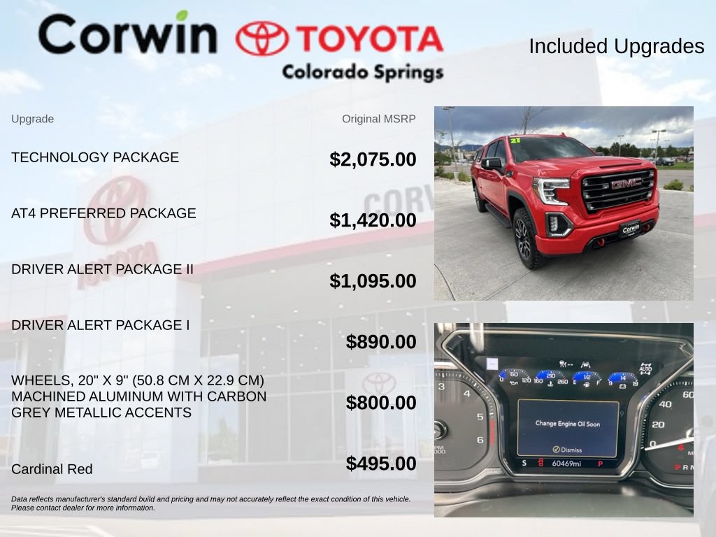 Used 2021 GMC Sierra 1500 AT4 w/ Technology Package AWD/4WD image 4