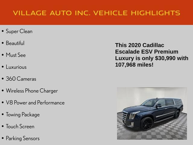Used 2020 Cadillac Escalade ESV Premium Luxury AWD/4WD image 7