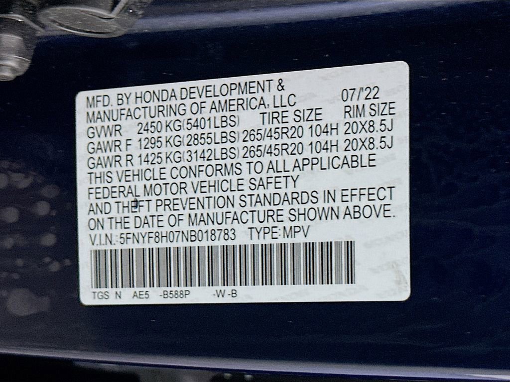 Used 2022 Honda Passport Elite image 33