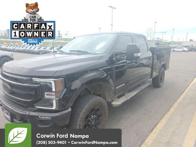 Used 2022 Ford F350 Lariat w/ Black Appearance Package AWD/4WD video 1