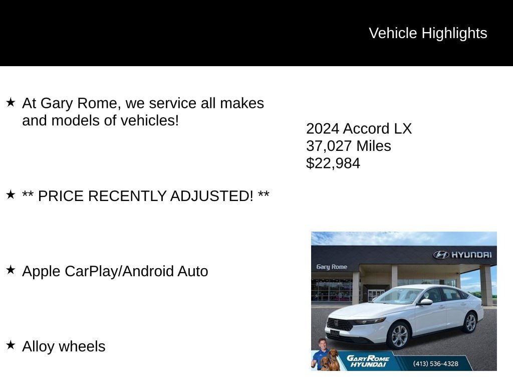 Used 2024 Honda Accord LX image 8
