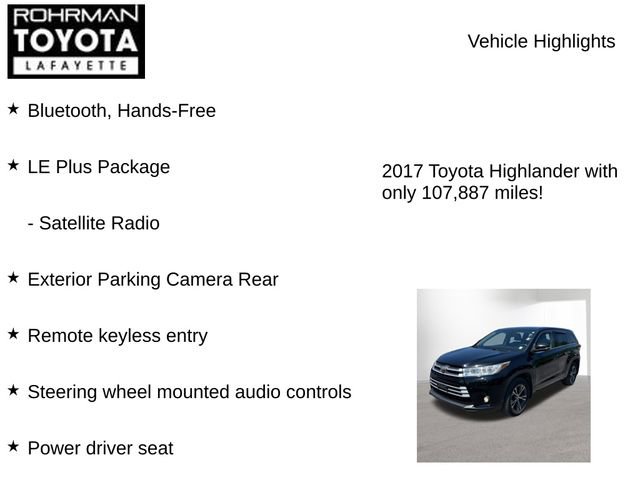 Used 2017 Toyota Highlander Plus AWD/4WD image 7