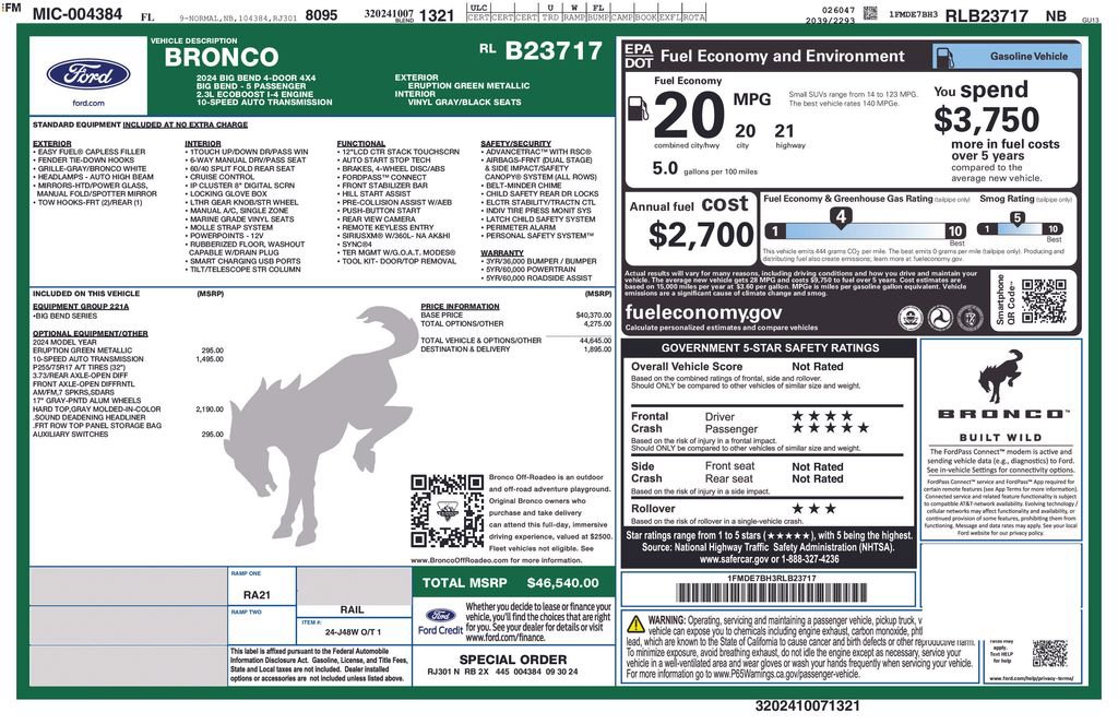 Used 2024 Ford Bronco Big Bend image 25