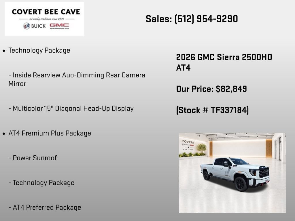 New 2026 GMC Sierra 2500 AT4 w/ AT4 Premium Plus Package AWD/4WD image 37