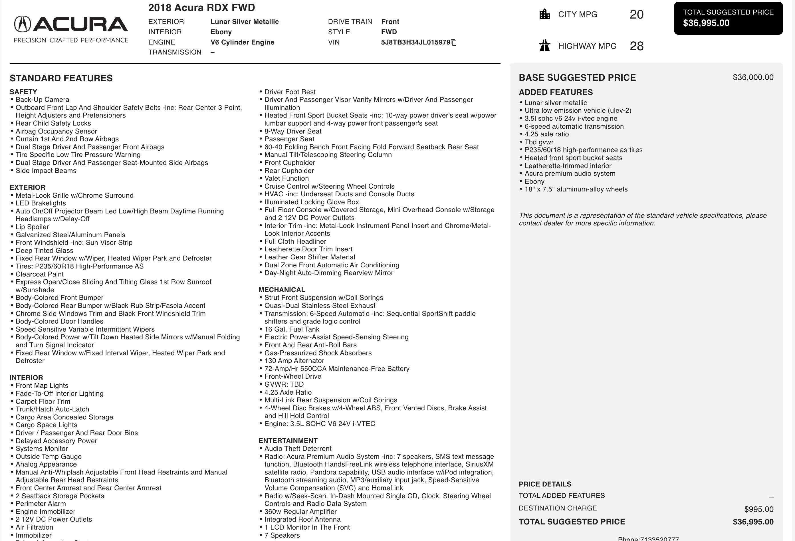 Used 2018 Acura RDX image 3