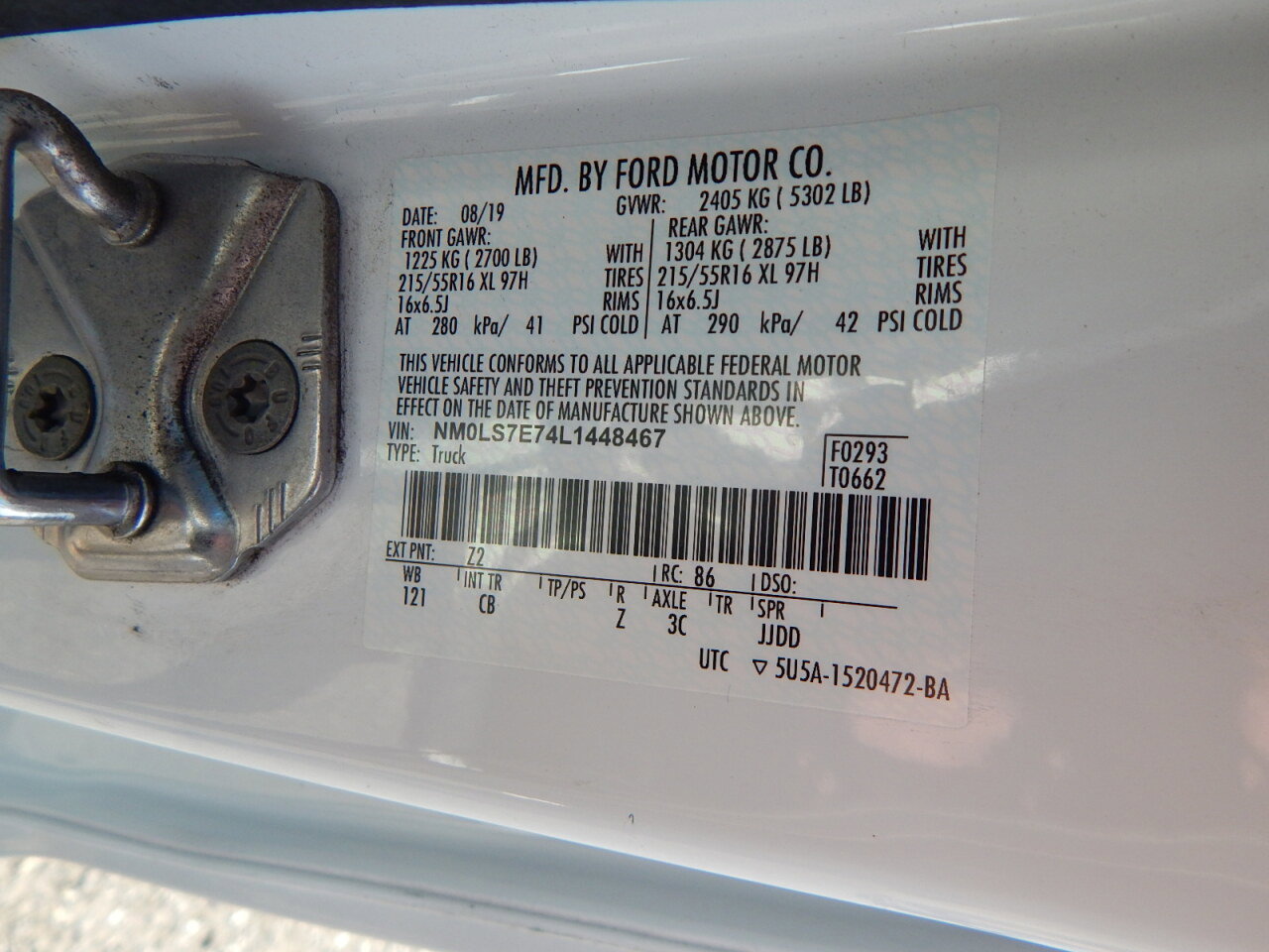 Used 2020 Ford Transit Connect XL w/ CNG/LPG Engine Prep Package image 28