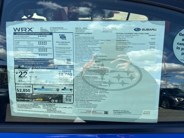 New 2026 Subaru WRX Limited image 33