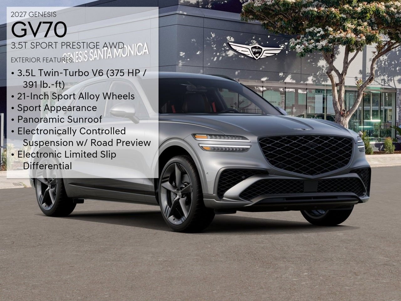 New 2027 Genesis GV70 2.5T Sport Prestige AWD/4WD image 3