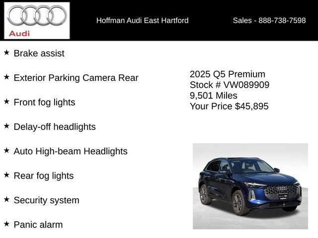 Used 2025 Audi Q5 Premium w/ Convenience Package AWD/4WD image 33