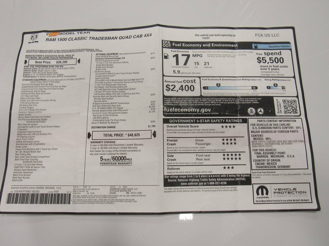 Used 2022 RAM 1500 Tradesman w/ Electronics Group AWD/4WD image 9