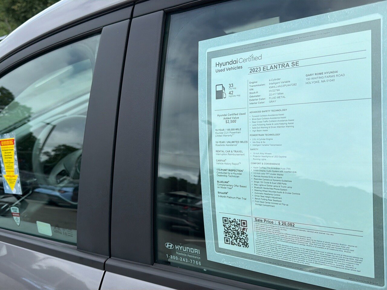 Certified 2023 Hyundai Elantra SE FWD image 27