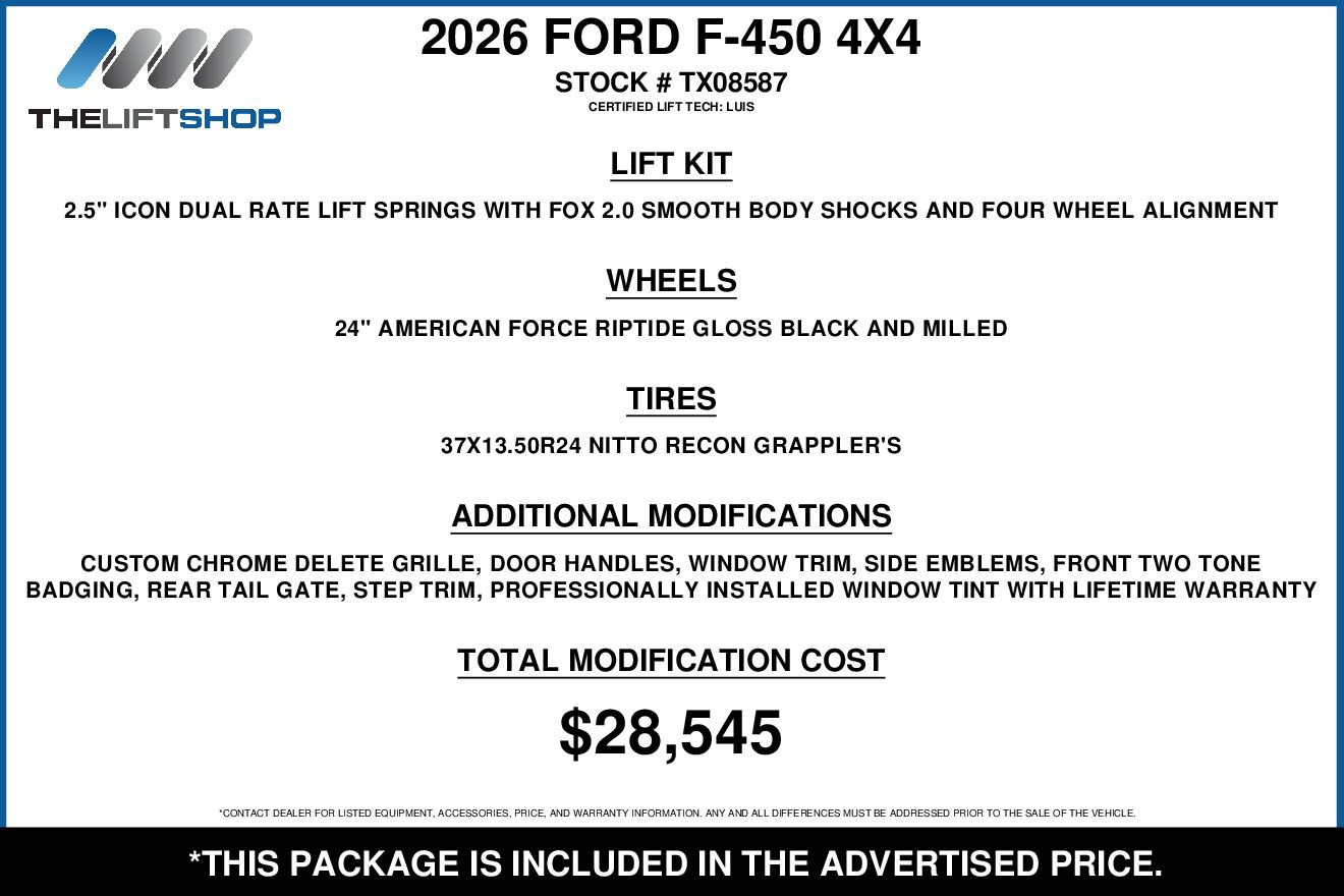 Used 2026 Ford F450 King Ranch w/ Chrome Package AWD/4WD image 2