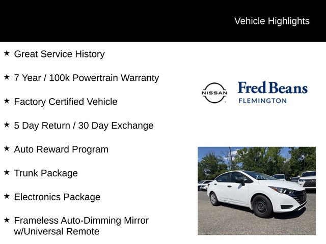 Certified 2023 Nissan Versa S w/ Electronics Package FWD image 5