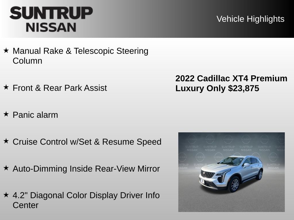 Used 2022 Cadillac XT4 Premium Luxury w/ Safety Alert Package AWD/4WD image 16