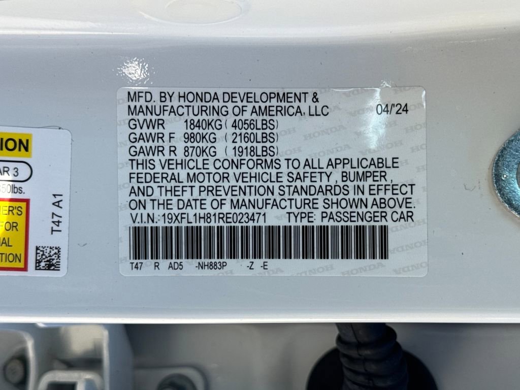 Certified 2024 Honda Civic Sport Touring image 29