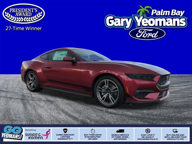 New 2025 Ford Mustang Coupe w/ Wheel & Stripe Package