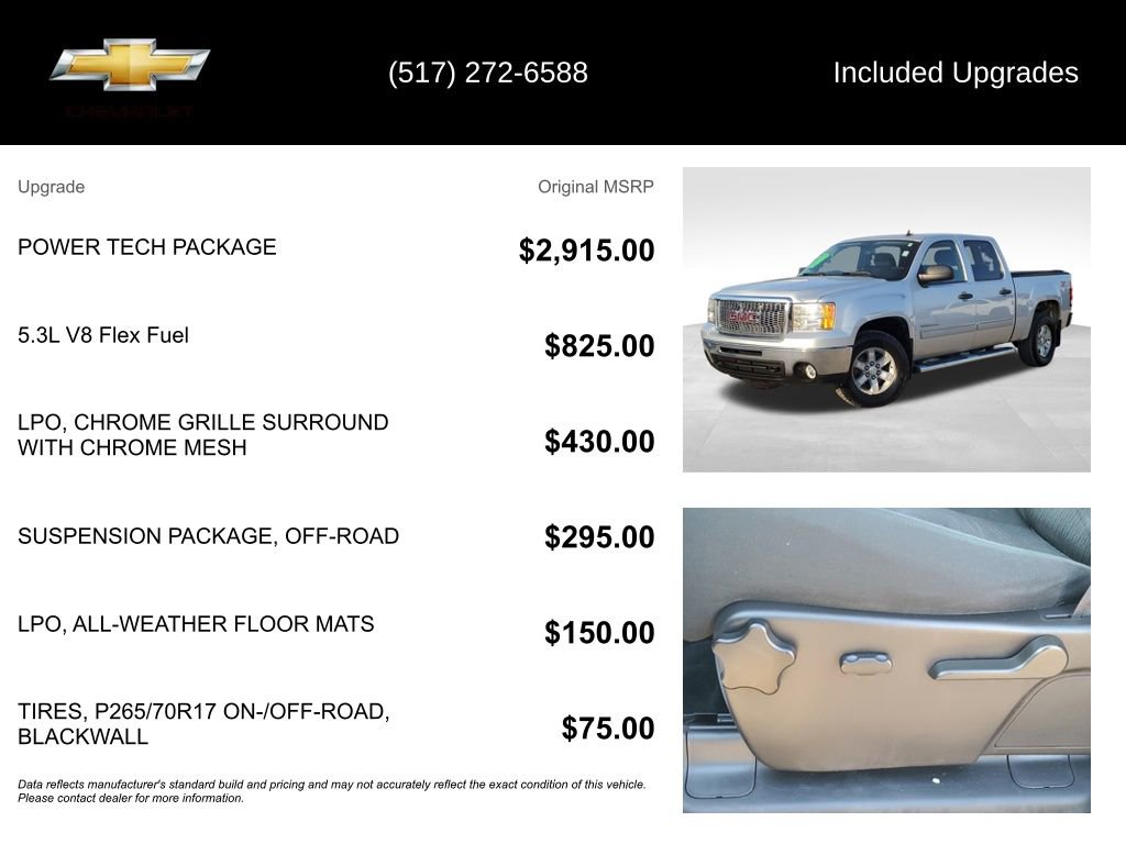 Used 2012 GMC Sierra 1500 SLE w/ Power Tech Package image 5