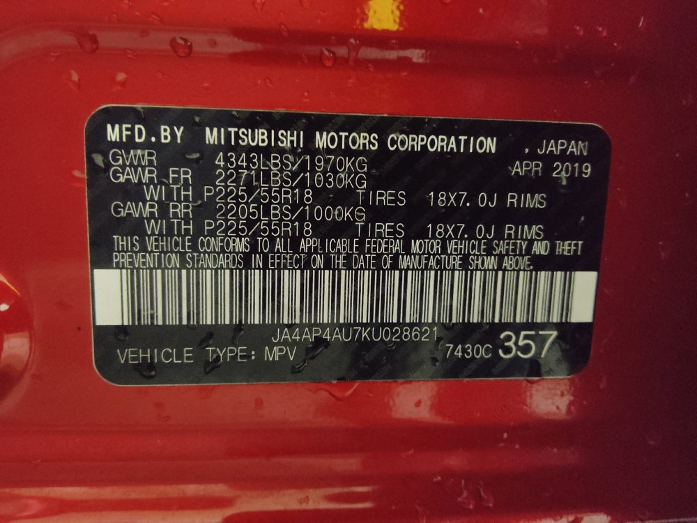 Used 2019 Mitsubishi Outlander Sport SE FWD image 33