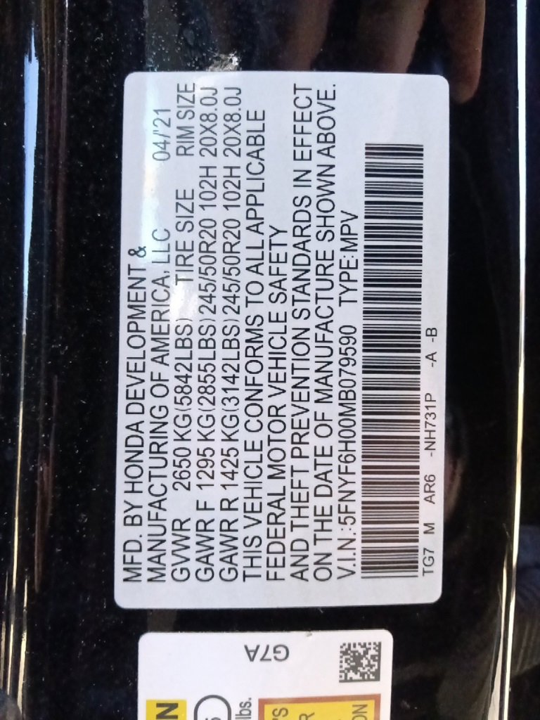 Used 2021 Honda Pilot Elite image 36