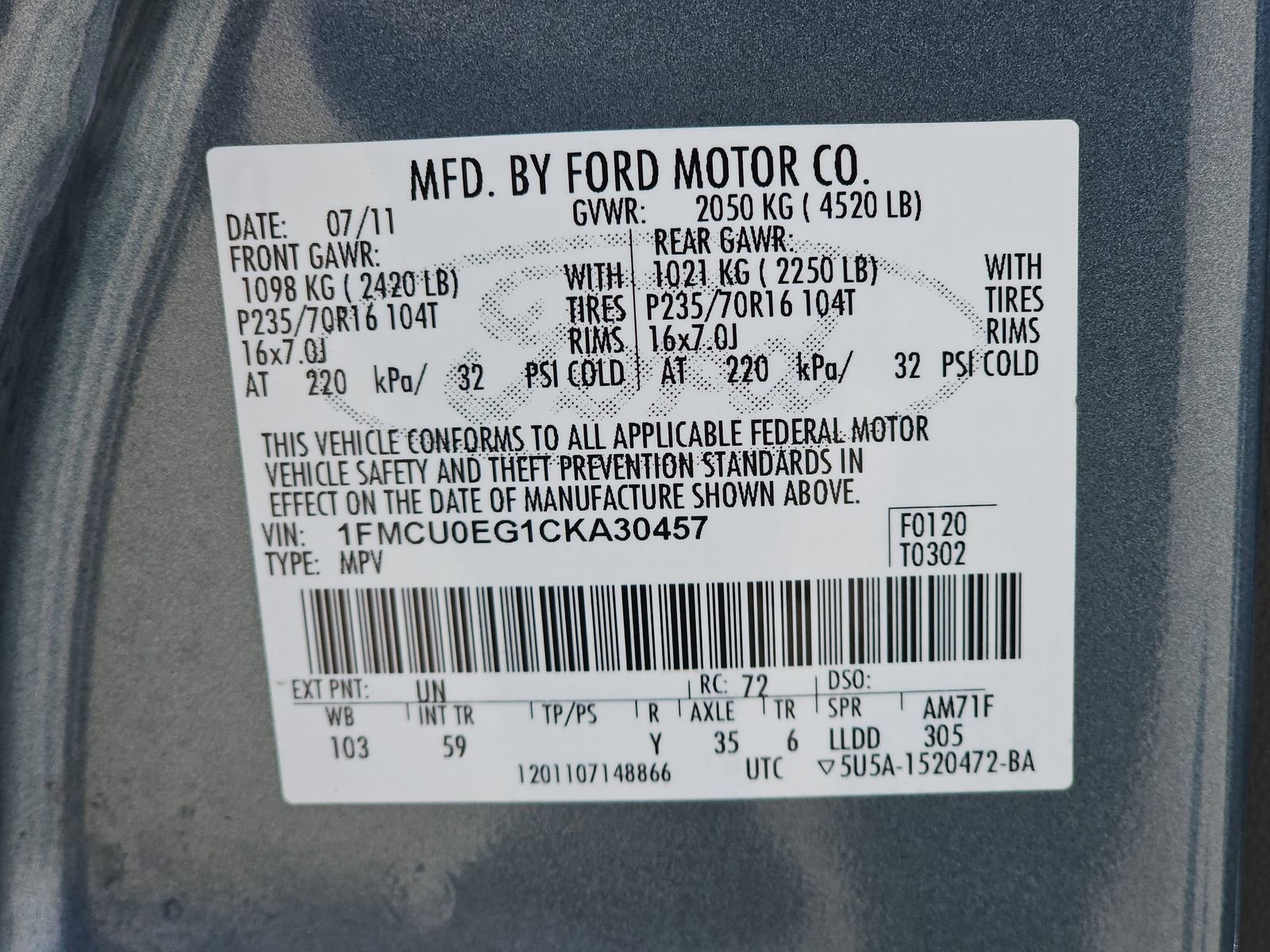 Used 2012 Ford Escape Limited image 14