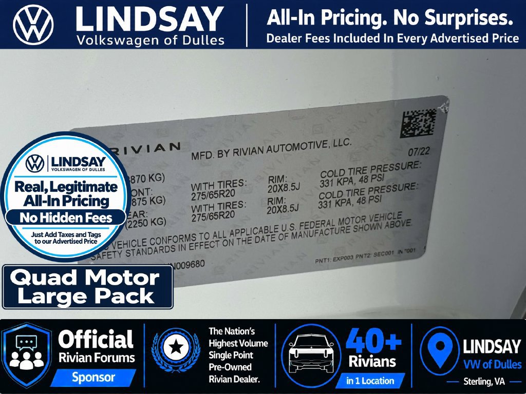 Used 2022 Rivian R1T Adventure AWD/4WD image 29