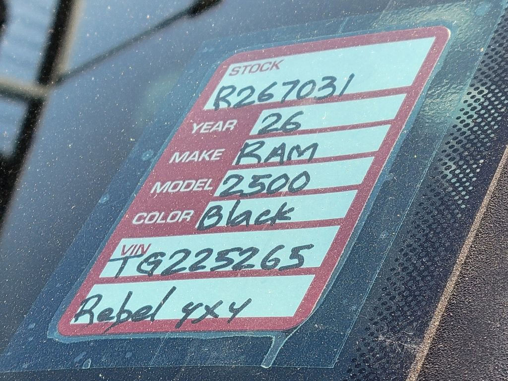 New 2026 RAM 2500 Rebel w/ Rebel Level 2 Equipment Group image 26