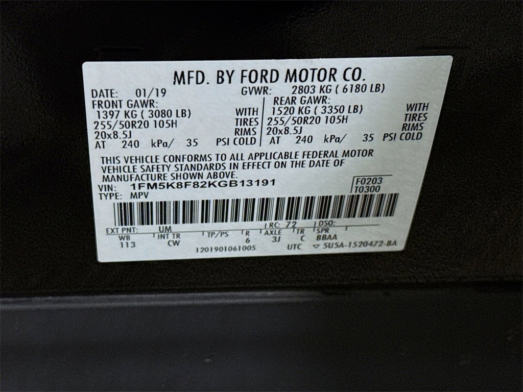 Used 2019 Ford Explorer Limited w/ Class III Trailer Tow Package image 37