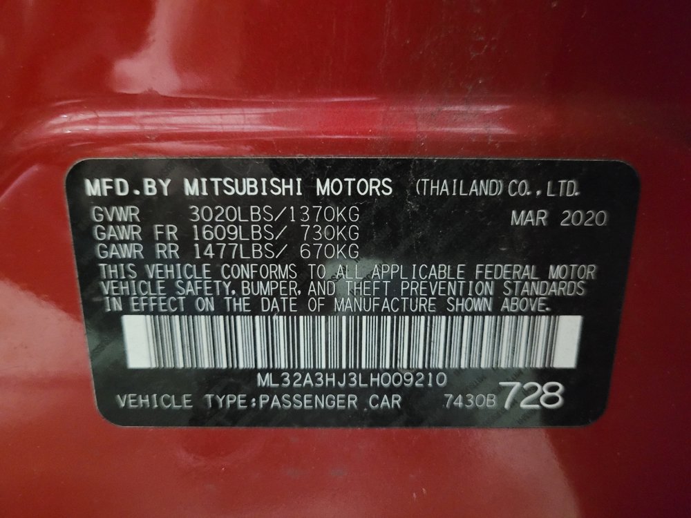 Used 2020 Mitsubishi Mirage ES FWD image 33
